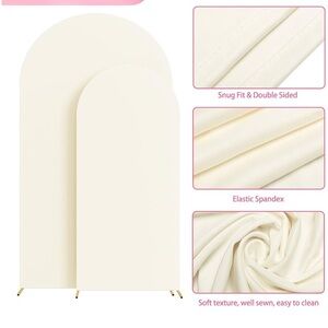 Cream Elastic Spandex Cover